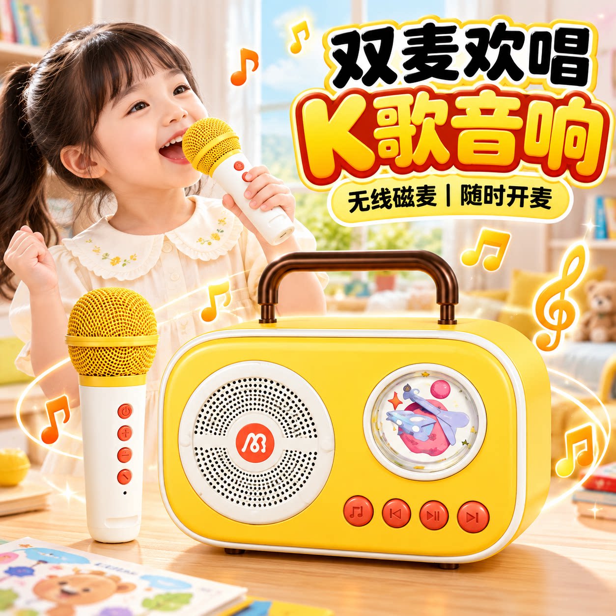 儿童音乐话筒玩具主持唱歌麦克风