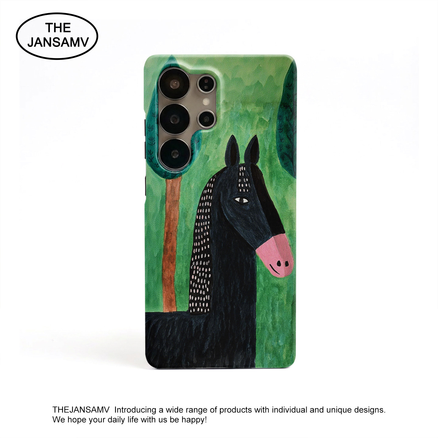 马年森系ins高级感适用三星S26ultra手机壳S25/s24/s23/s22/note20ultra半包硬壳韩国涂层菲林个性创意新款