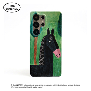 马年森系ins高级感适用三星S26ultra手机壳S25/s24/s23/s22/note20ultra半包硬壳韩国涂层菲林个性创意新款