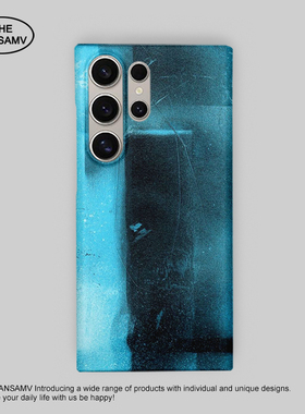 文艺透蓝适用三星S25ultra手机壳红色s24/s23/s22note20ultra半包硬壳韩国涂层菲林个性创意新款