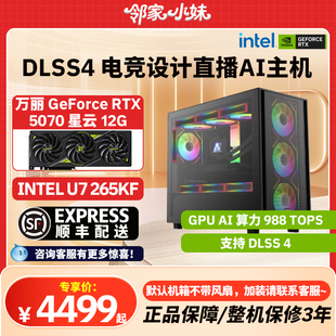 5070电竞游戏设计直播渲染DIY台式 邻家 5060 265KF 电脑 245kF