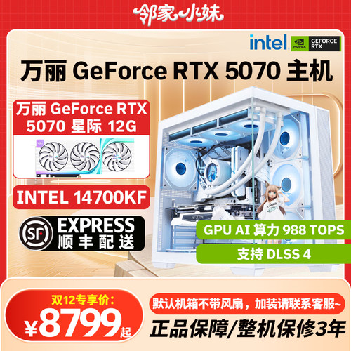 邻家 万丽显卡 GeForce RTX 5070 性能新标杆游戏新境界电脑INTEL