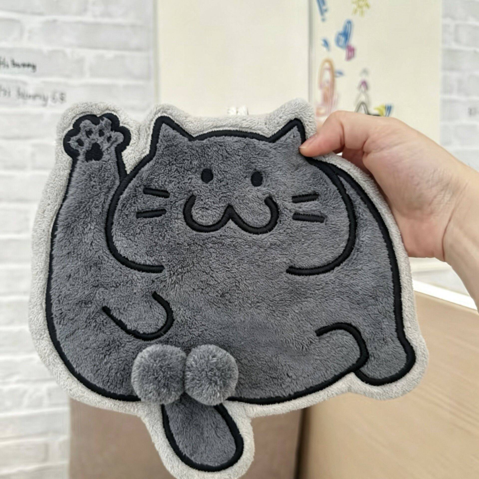玩蛋小猫擦手巾悬挂式卫生间厨房