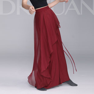 豆蔻依缘现代舞舞蹈服飘逸显瘦练功服演出服飘纱长裤 中国舞形体服