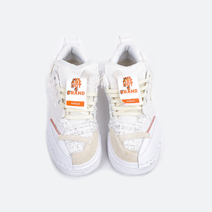 WANAB x REVIVER LAB联名奶昔白RL解构风板鞋男女小众厚底小白鞋