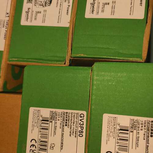 可维修电动机断路器，GV3P80 500元/台黑色。全新原装议价