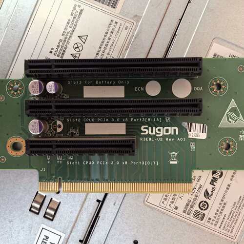 可维修曙光Sugon R3E8L-U2服务器PCI-E扩展板，拆机议价