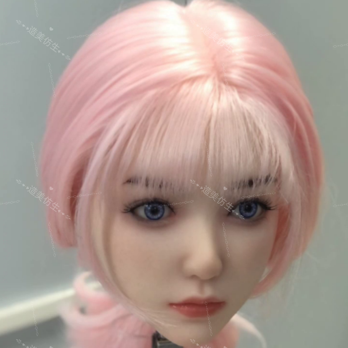 硅胶头雕等身手办娃娃头