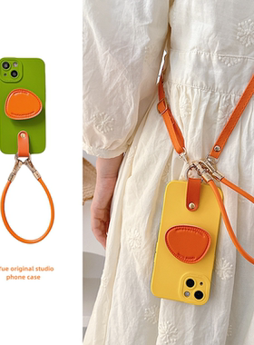 三星s24ultra手机壳s24+挂绳s23ultra斜挎s25背带s23+腕带s24十s22几何皮质支架A55高级感A54女A53硅胶A52套