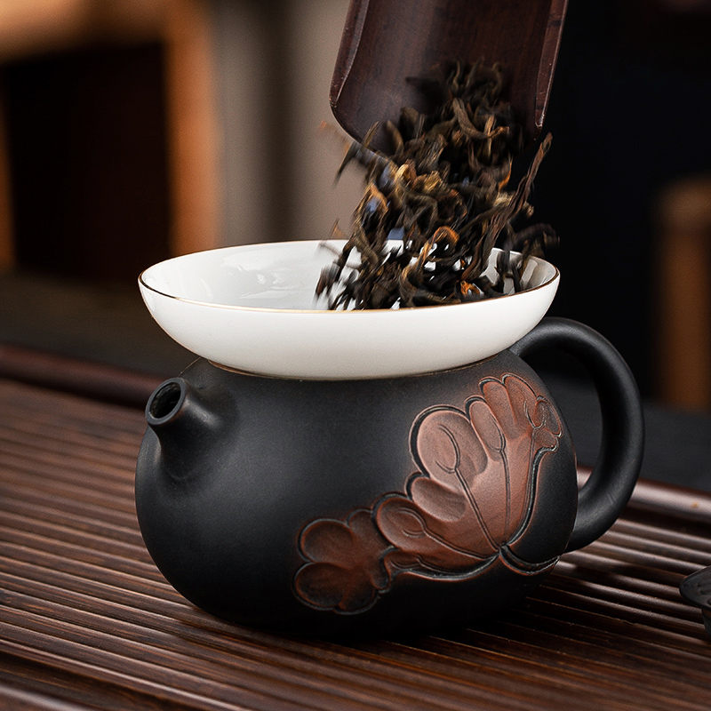 紫砂壶投茶器导茶入壶茶漏倒茶器茶叶茶漏斗茶道功夫茶具茶壶配件