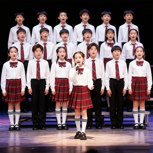 儿童演出服中小学生英伦风合唱诗歌朗诵演讲运动会幼儿园毕业班服