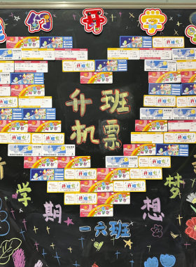 丁田宣牌升班机票贺卡