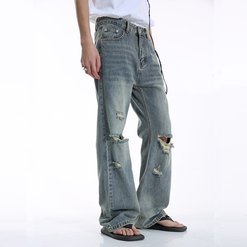 VoguoRelay復古中腰微喇牛仔褲