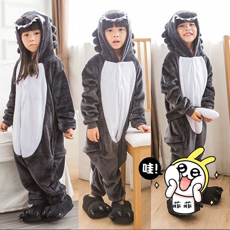 大灰狼珊瑚绒创意喜羊羊宝贝睡衣