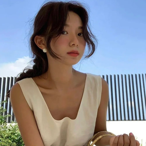 Timothee925银针珍珠耳环耳钉ins博主Feve同款复古港风大灯泡耳饰