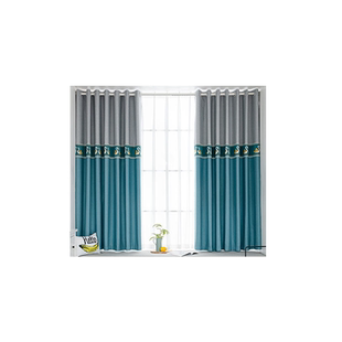 特价遮阳飘窗小窗户短帘高遮光窗帘布成品简易租房家用卧室送绑绳