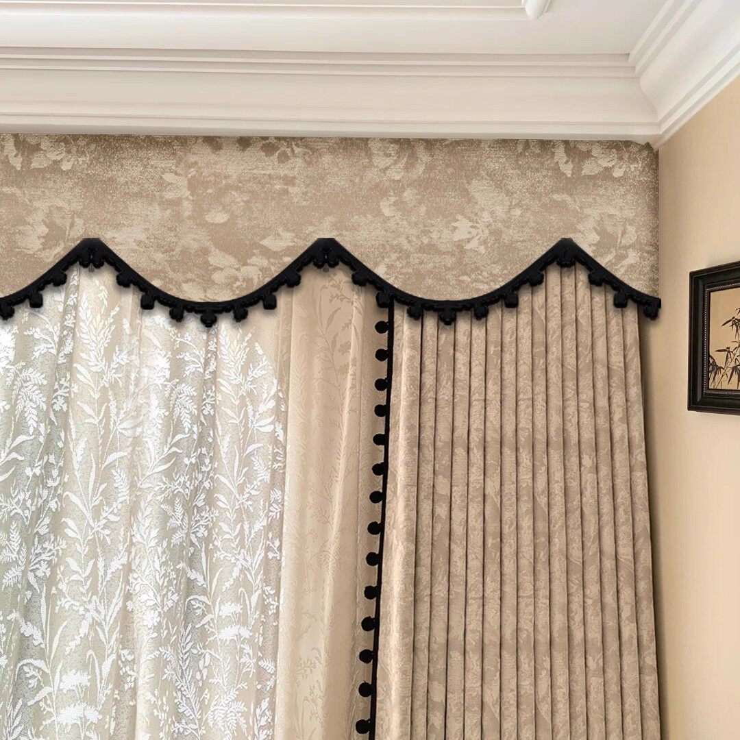 雪尼尔2026新款帘头顶部全遮光窗幔魔术贴防漏光窗户神器遮光条,居家布艺,窗纱,淘宝优惠券,粉丝福利购,淘宝优惠卷