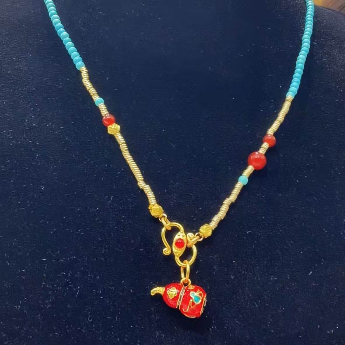 【大潘专享】新中式复古个性设计感葫芦项链6986,饰品/流行首饰/时尚饰品新,项链,淘宝优惠券,粉丝福利购,淘宝优惠卷