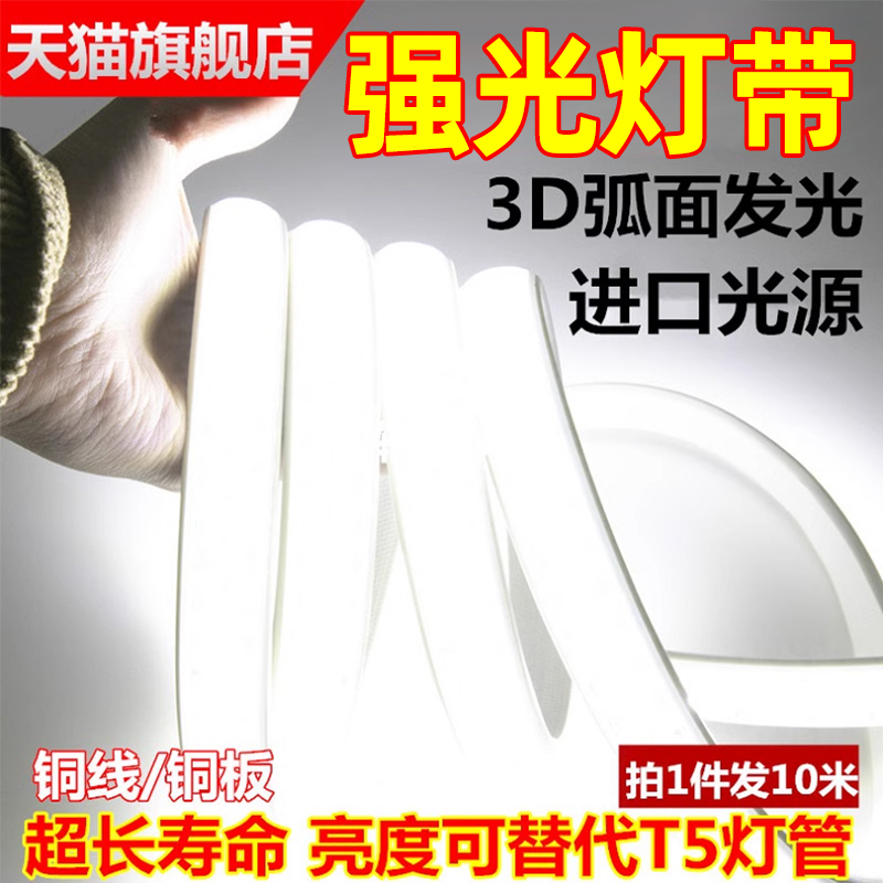 特亮强光led灯带220V户外防水320