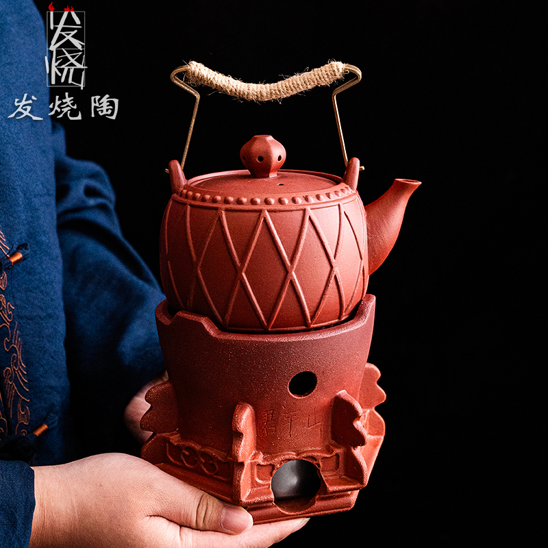 发烧陶庭院打边炉提梁壶围炉煮茶