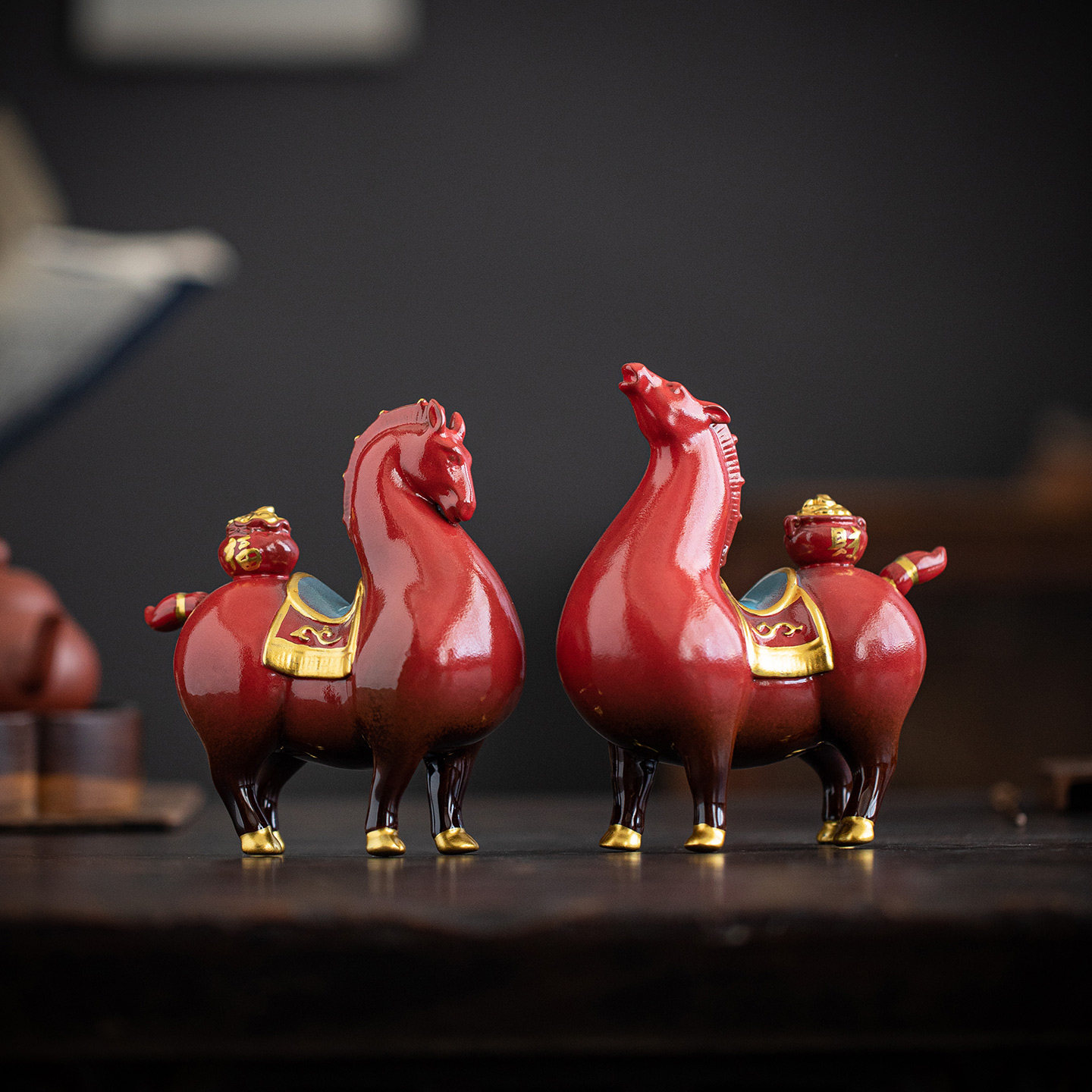 马年生肖吉祥物摆件创意马上有财家居客厅办公室桌面招财装饰礼品,家居饰品,桌面摆件,淘宝优惠券,粉丝福利购,淘宝优惠卷