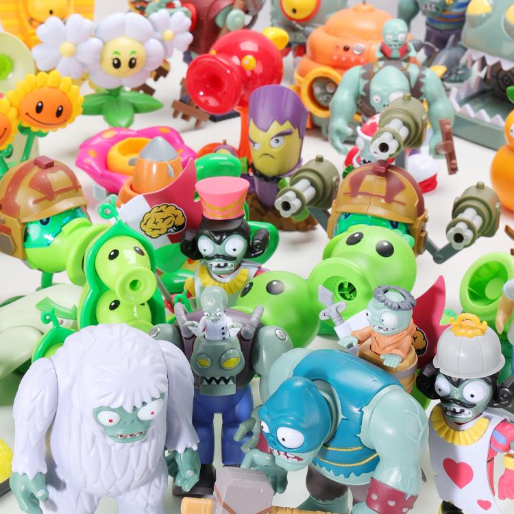 正版植物大战僵尸玩具的僵王博士樱桃炸弹软胶暗影毒液豌豆射手