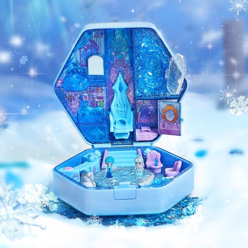 叶罗丽宝石盒子华丽冰晶宫小女孩儿童手环冰公主魔法宝盒过家家玩