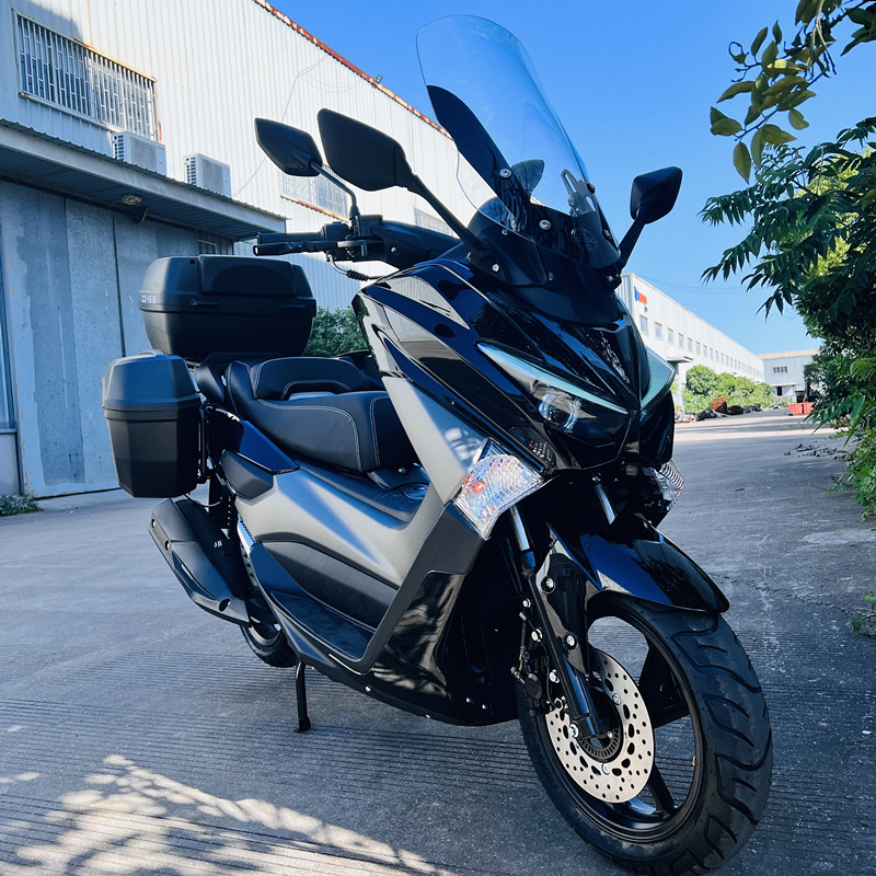 The new Mengshi third-generation electric injection motorcycle, 150 scooters, with new fuel, can be registered as a large vehicle