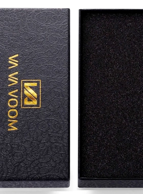 VA VA VOOM 品牌首饰手表盒硬纸盒长方形鳄鱼纹烫金logo跨境