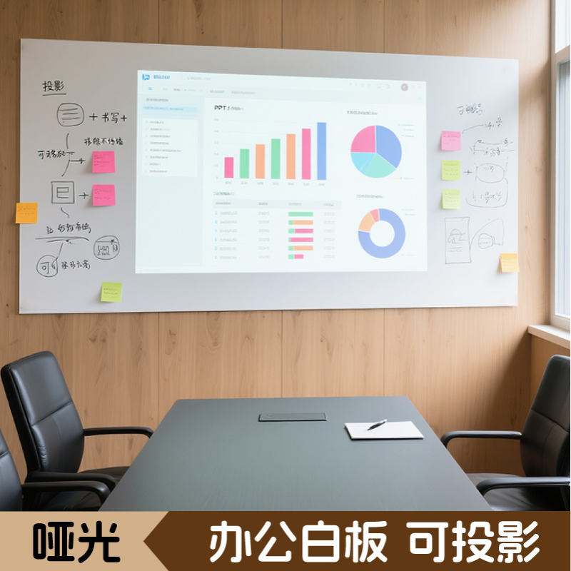 磁艺家哑光白板不反光可投影