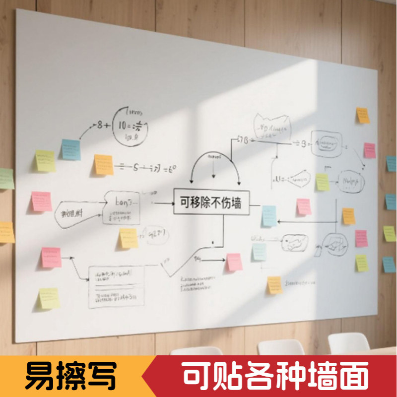 磁艺家白板墙贴办公写字板