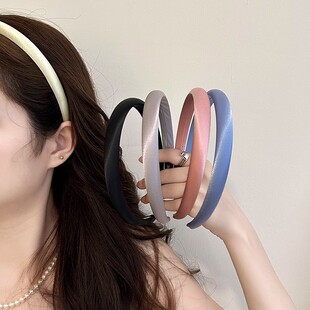 2025新款 洗脸头箍女 高级感缎面发箍春夏百搭外出发卡头饰网红细款