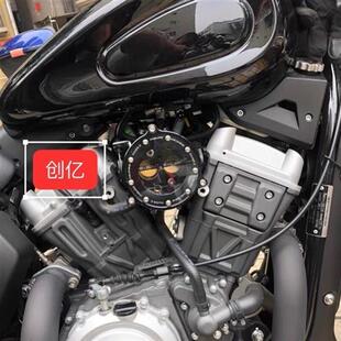 金吉拉300 奔达灰石 轻骑gv300 闪300改装透明滤芯空滤空气滤清器