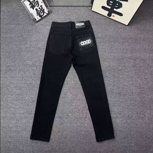 新款新品欧货烫钻GOOD潮牌网红男女修身小脚时尚百搭爆款帅气牛仔