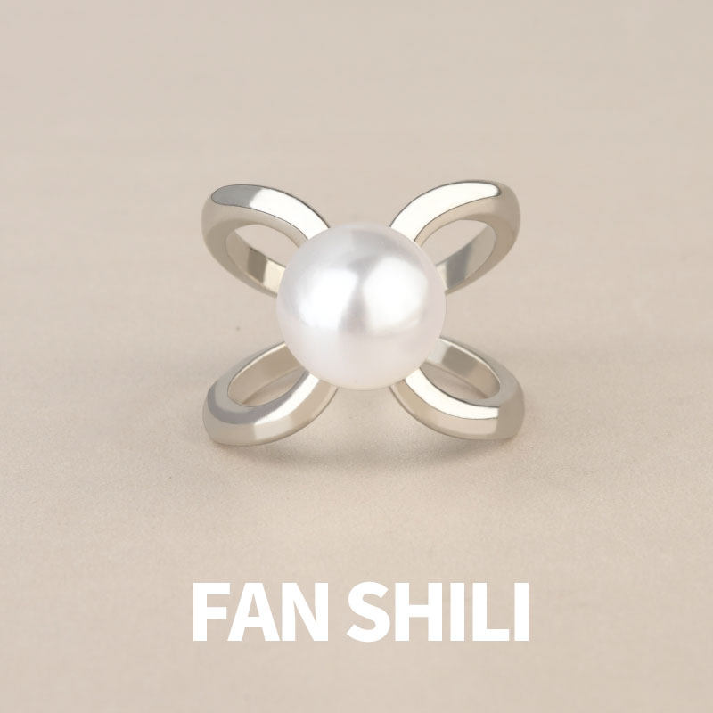 珍珠扣丝巾扣小方巾扣环高级感百搭披肩打结扣衣服腰带多功能配饰