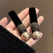 2025新款 水钻珍珠bb夹女侧边刘海碎发侧边夹头饰高级感发夹子发卡