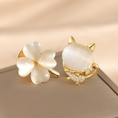 防走光胸针扣固定衣服隐形免缝万能扣神器高档女胸花精致领口别针