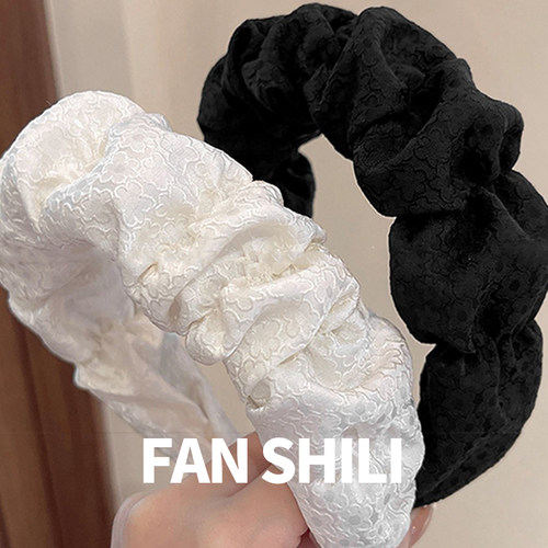 云朵蓬松褶皱发箍高颅顶头箍发卡