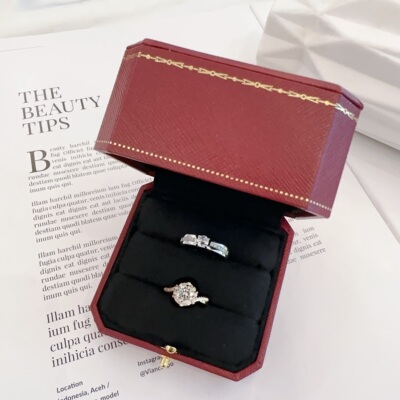 50分星织款钻戒对戒结婚仿真假对戒结婚戒指仿真活口可调节假钻戒