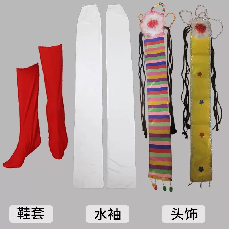 藏族头饰女辫子藏式少数民族舞蹈演出舞台服配饰手工编制藏族头花