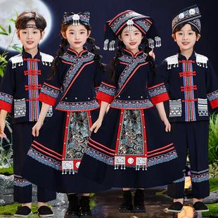 三月三民族服装儿童壮族少数广西瑶族女童哈尼族壮服演出服饰苗族