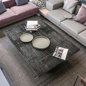 复古茶几轻奢高级感实木雕花家用客厅意式 极简小户型方形茶桌黑色