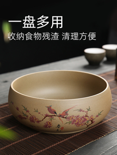 桌面垃圾桶餐桌上垃圾盒茶几上放的果皮碗家用客厅收纳小垃圾盘缸