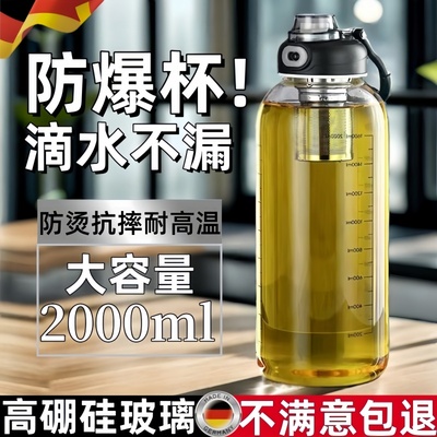 德国精工高硼硅玻璃杯食品级水杯
