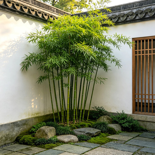 紫竹绿植新手小白丛生室外观叶植物美观竹子室外庭院四季景观造景