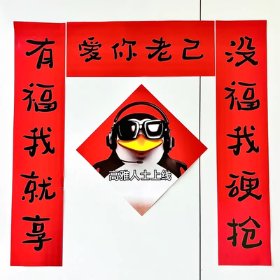 2026春节抽象搞笑春联门帘