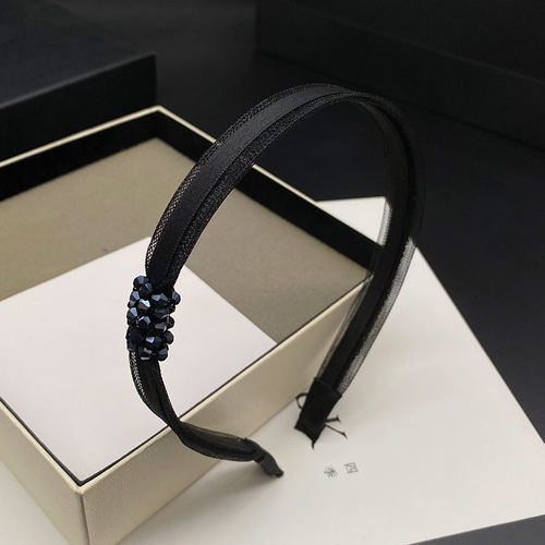 细边镶钻发箍淑女风水钻链条