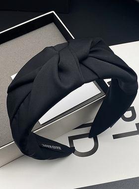 发箍女黑色发卡宽边高颅顶头箍2026新款高级感头饰遮白发高端发捆