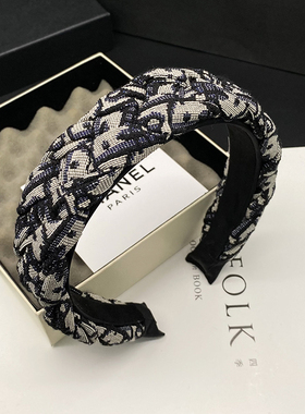 发箍女夏季2026网红新款高颅顶显脸小发卡高级感发捆宽边压发头箍