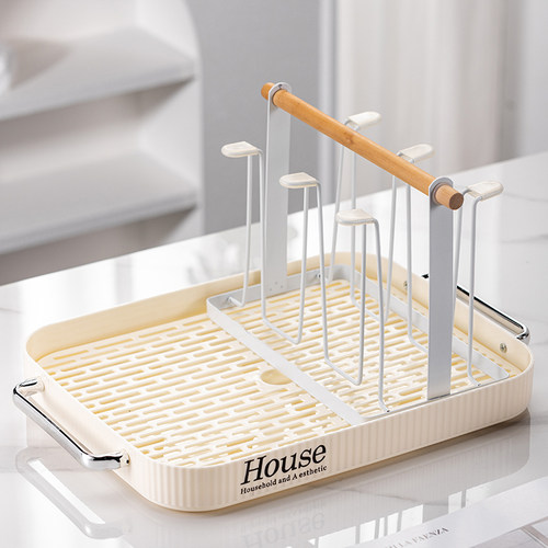 玻璃杯子收纳置物架子家用沥水盘